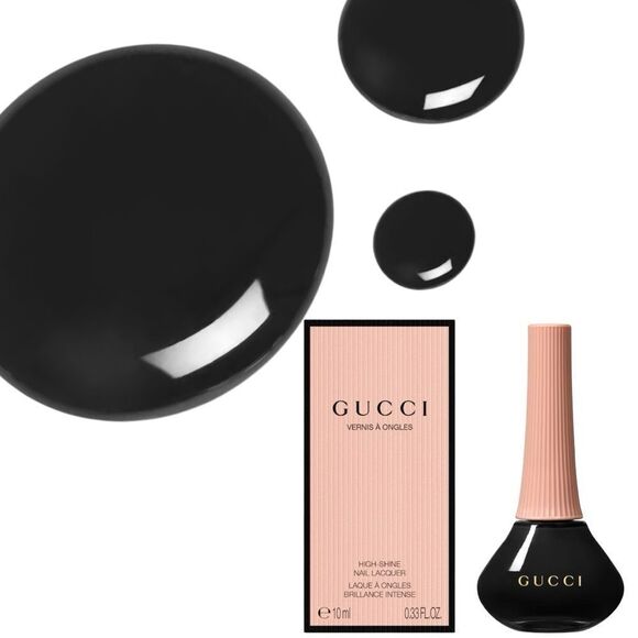 GUCCI Vernis à Ongles Nail Polish 700 Crystal Black – High-Shine Gloss - Picture 12 of 17
